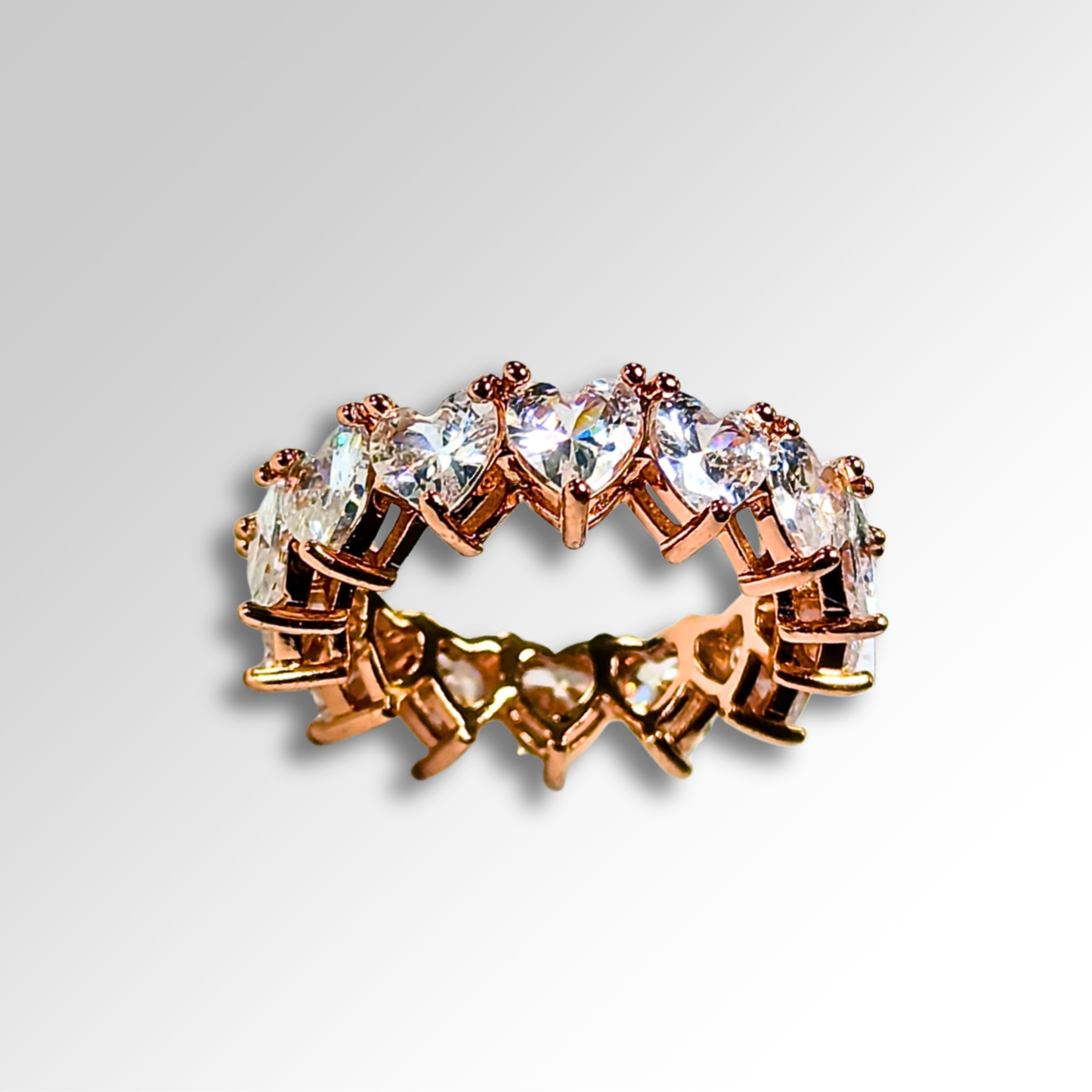 Rose Gold Mini Heart Band