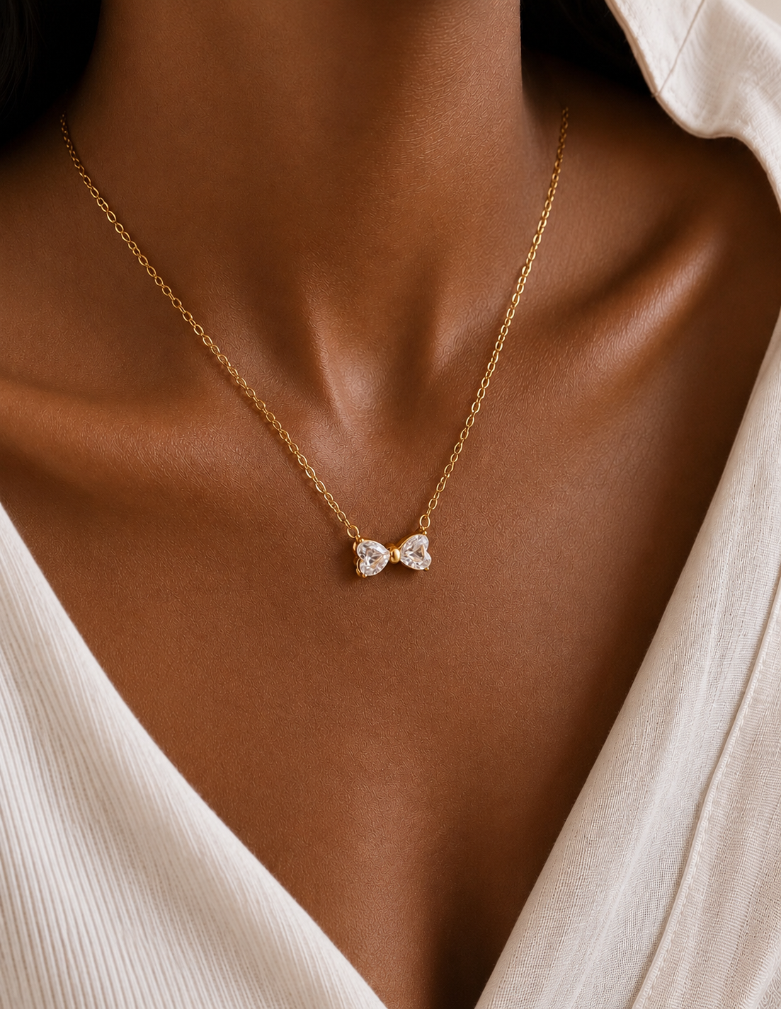 Twinkle Bow Necklace