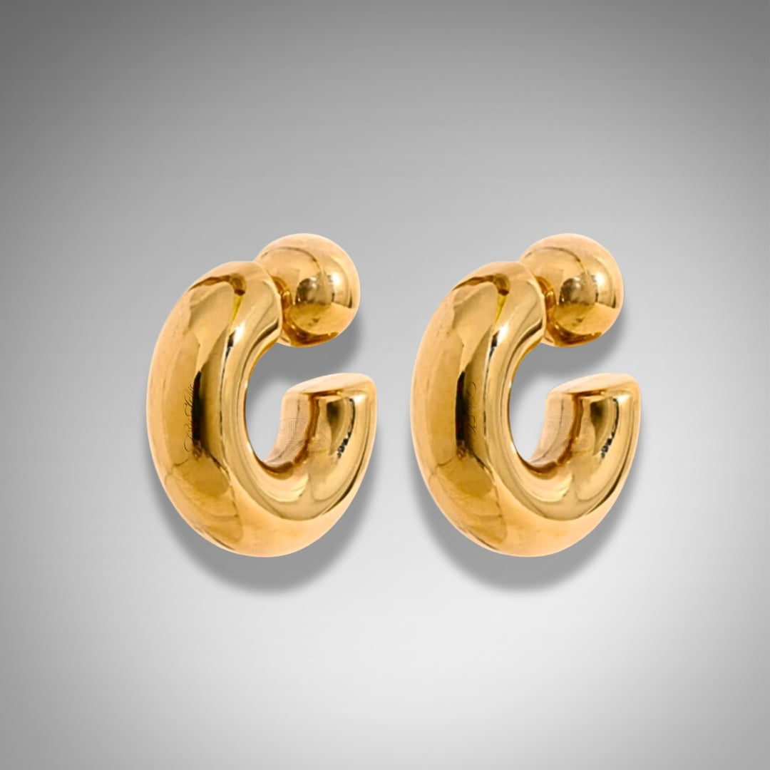 Gilded Halos Gold Earrings