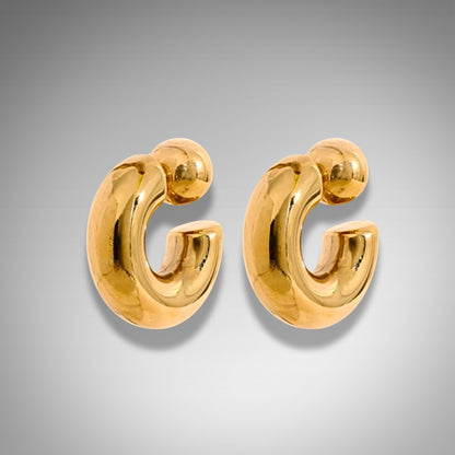 Gilded Halos Gold Earrings