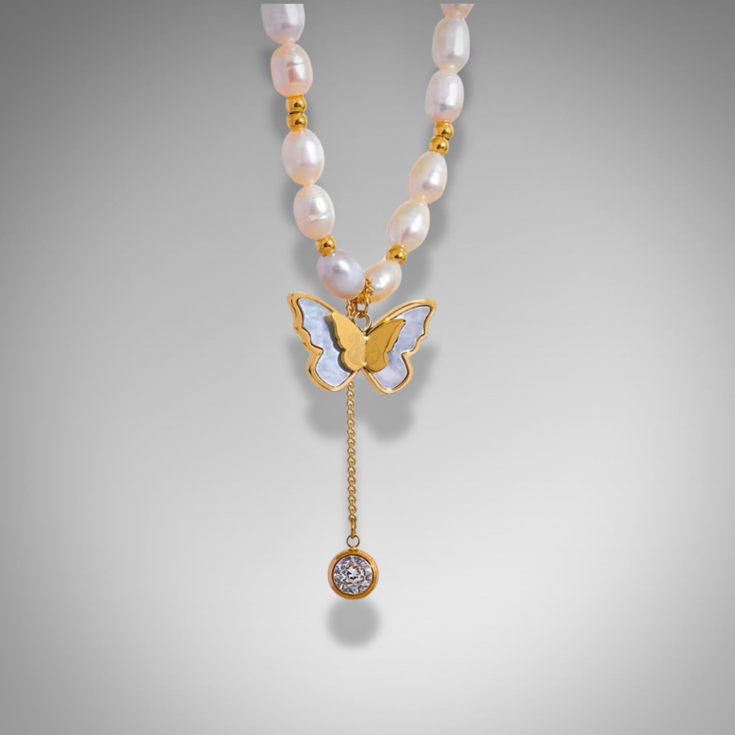 Pearl Butterfly Necklace