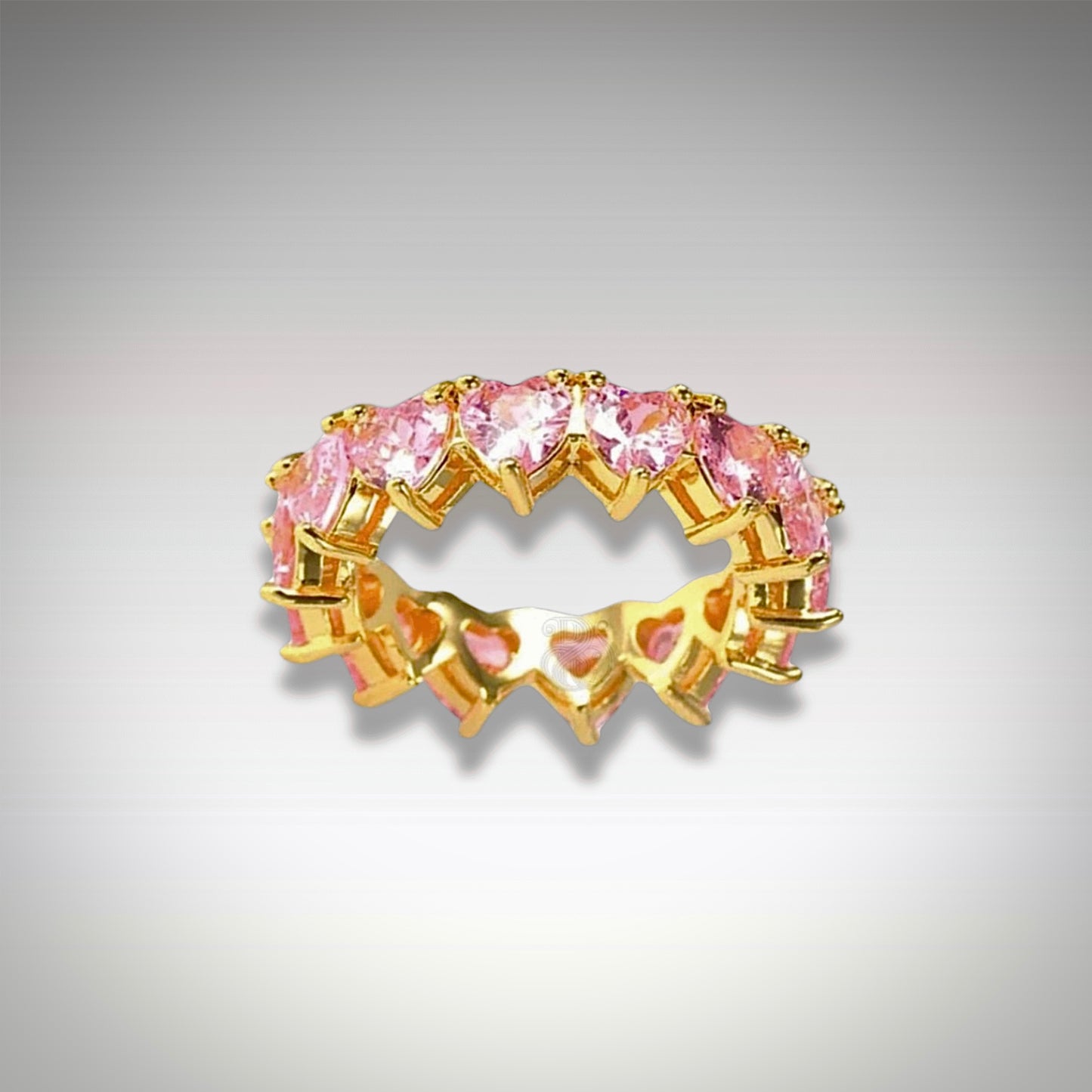 Golden Mini Halo Heart Band