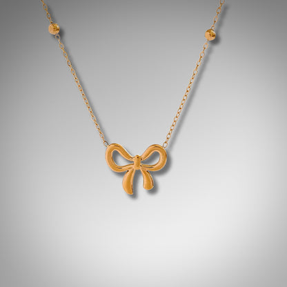 Adorned Bow Necklace