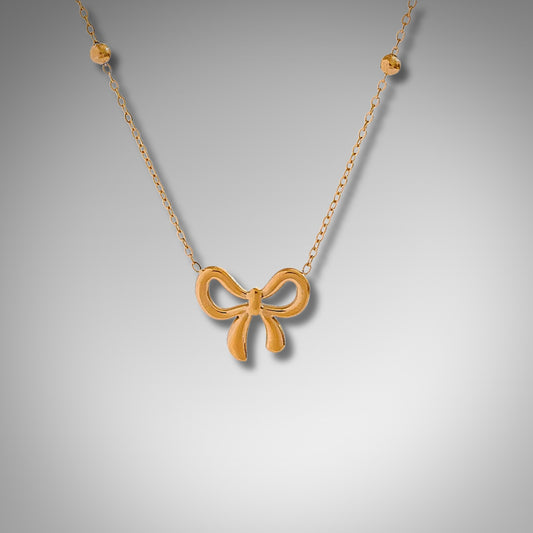 Adorned Bow Necklace