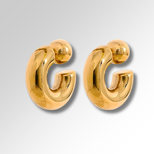 Gilded Halos Gold Earrings