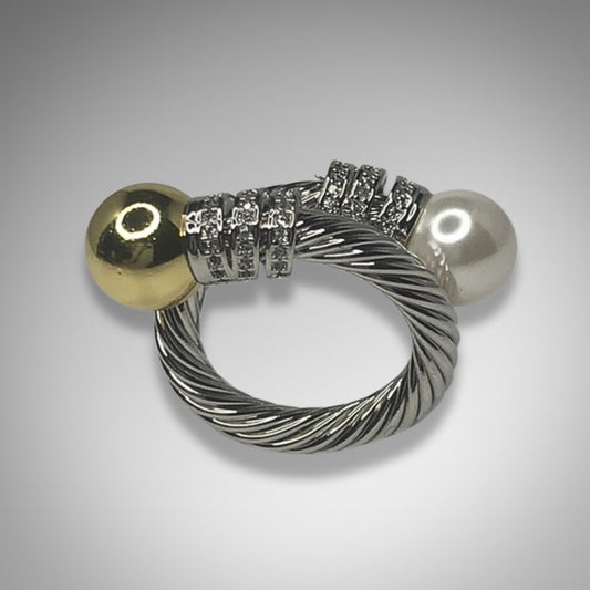 The Twisted Pearl Ring
