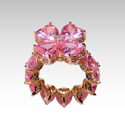 Signature Icy Clover Ring Blush