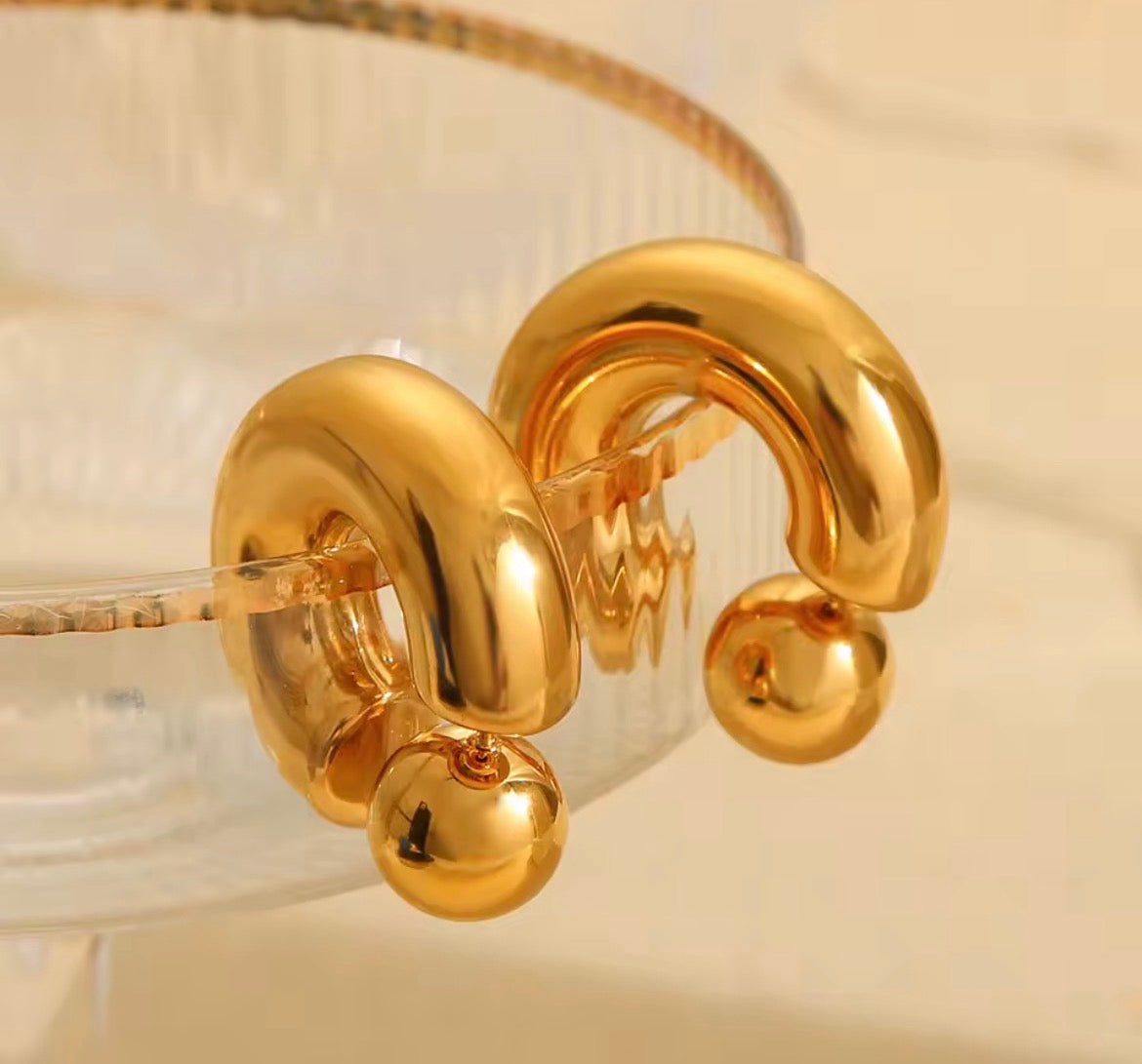 Gilded Halos Gold Earrings
