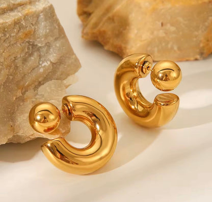 Gilded Halos Gold Earrings