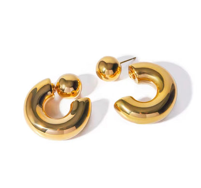 Gilded Halos Gold Earrings
