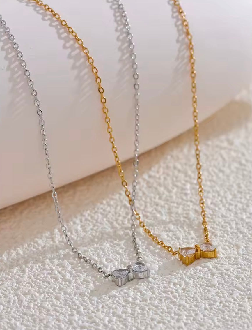 Twinkle Bow Necklace