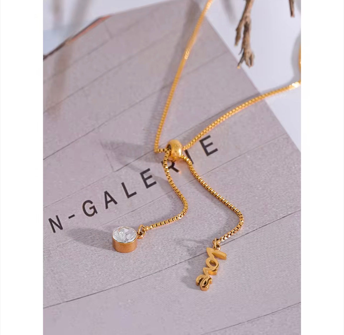 Love Glow Lariat Necklace